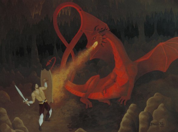 Cave Fire Dragon by Dawn Ross