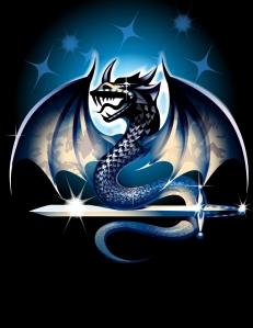 Blue Fantasy Dragon