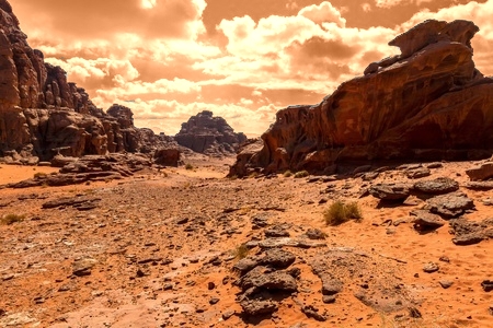 Canyon on Alien Planet